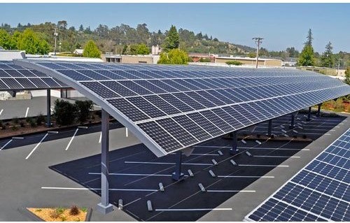 car parking solar panel structure