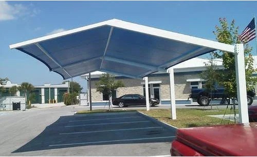 cantilever car parking shed 500x500